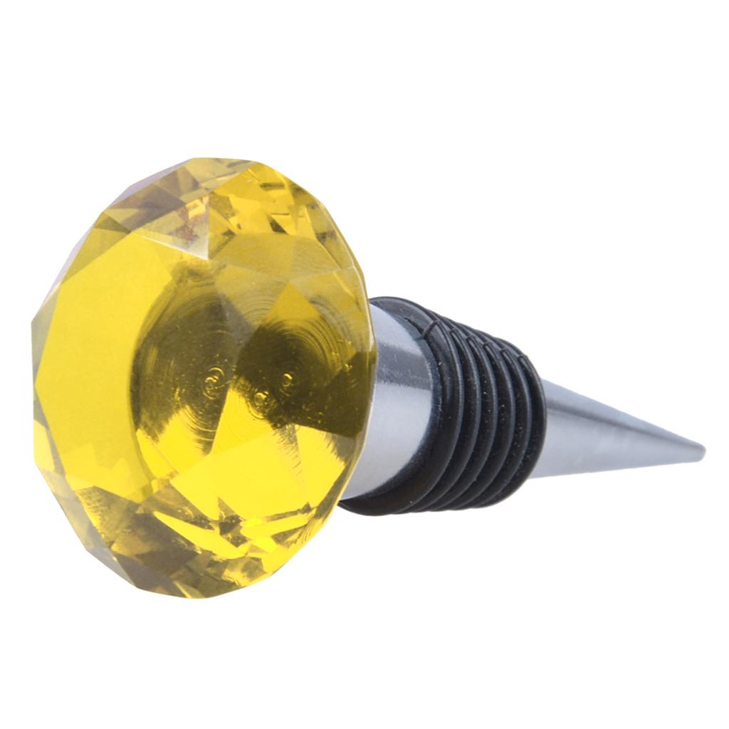 Zinc Alloy Bottle Champagne Corks Wine Stopper Premium Quality Creative Crystal Different Colors Decorative Gift Hom