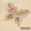 2pcs Heat Transfer Flower Patches Embroidery Design Butterfly Patches  For Clothing Accessories