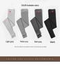 Gray Vertical Stripe Plus Velvet Women's Leggings, Thick Warm, Plus Size, Petite, Slimming, Tight-Fitting Pants for Spring and Autumn.