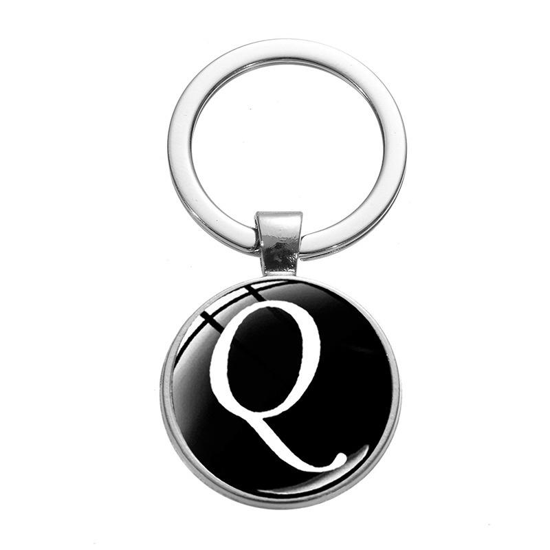 Time Stone Pendants Metal English Letters Alloy Key Ring Pendant Key Gift Promotion