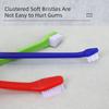 1/5pcs 22cm Handle Tooth Brush For Pet Dog Cat Plastic Healthy Toothbrush Mouth Cleaning Pet Cat Dog Accessrioes Finger Brushes