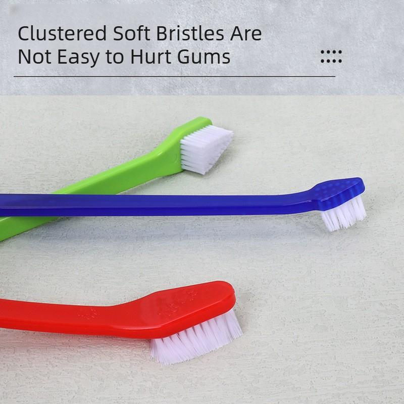 1/5pcs 22cm Handle Tooth Brush For Pet Dog Cat Plastic Healthy Toothbrush Mouth Cleaning Pet Cat Dog Accessrioes Finger Brushes