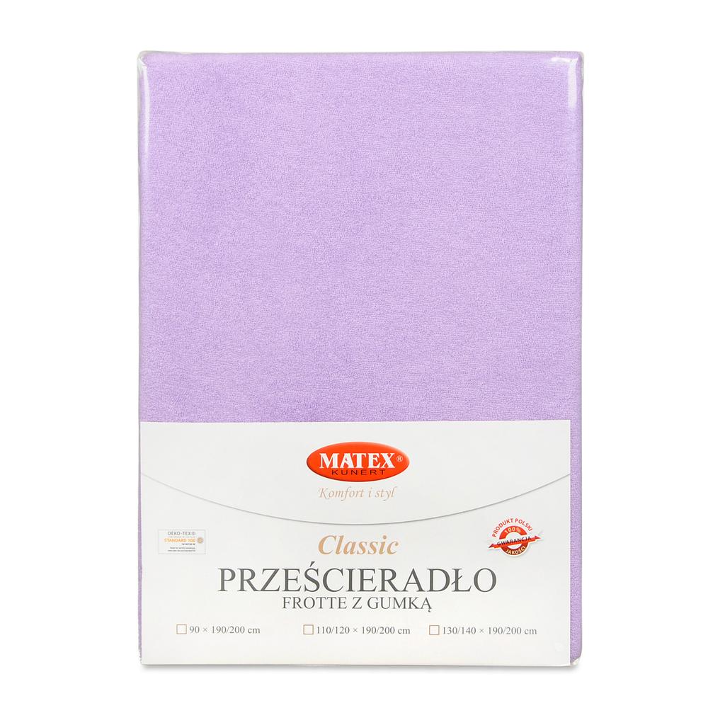 Classic terry sheet with elastic 150x190, 160x200x20, violet_19, matex