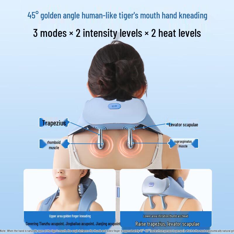R6 Metal Five-Finger Shoulder and Neck Massager