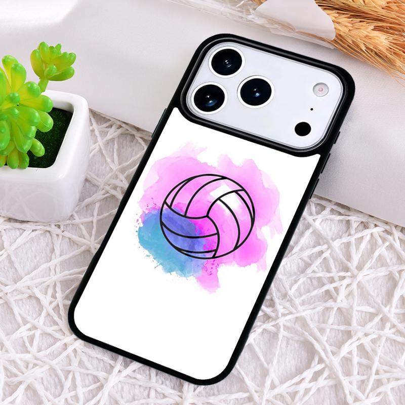 Sportovní Láska Volejbal Nárazuvzdorný Kryt na Telefon pro iPhone 17 Air 16e 15 11 12 14 13 Pro Max Kryt Coque