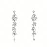 1 Pair Of Light Luxury Niche Rhinestone Earrings, Long Tassel Dynamic Earrings, Versatile For Dating And Commuting
