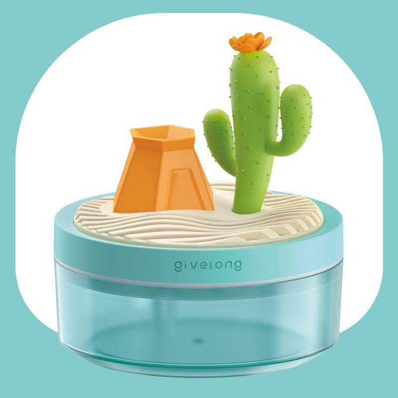 Portable USB Flower Air Humidifier: Low Noise, Small Spray for Home, Bedroom, Desktop, or Car