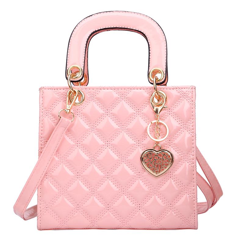 

Diamond Stripe Women Handbag Female Luxury Designer Crossbody Bag Leather Shoulder Bag Clutch Purse Brand Tote Bags 18cm