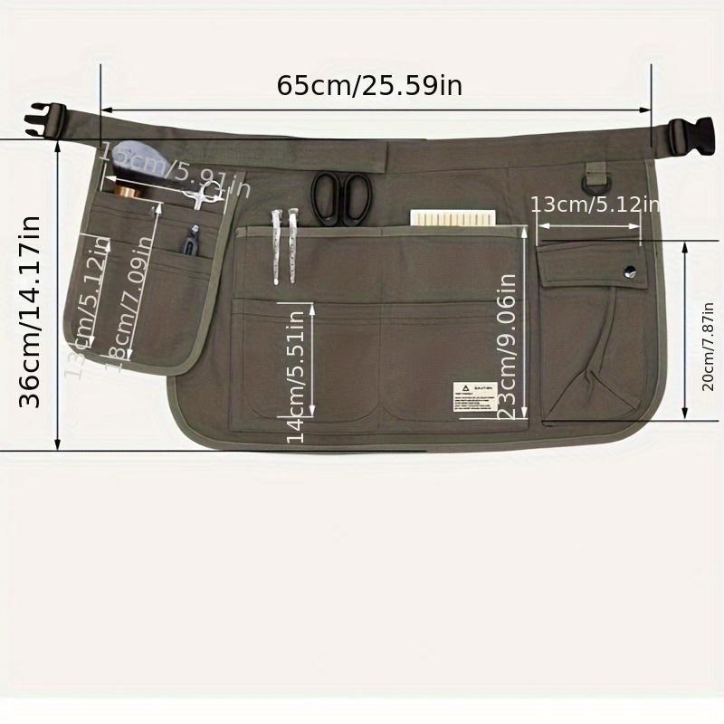 

Полуфартук из парусины с несколькими карманами, изготовленный для садоводческих инструментов