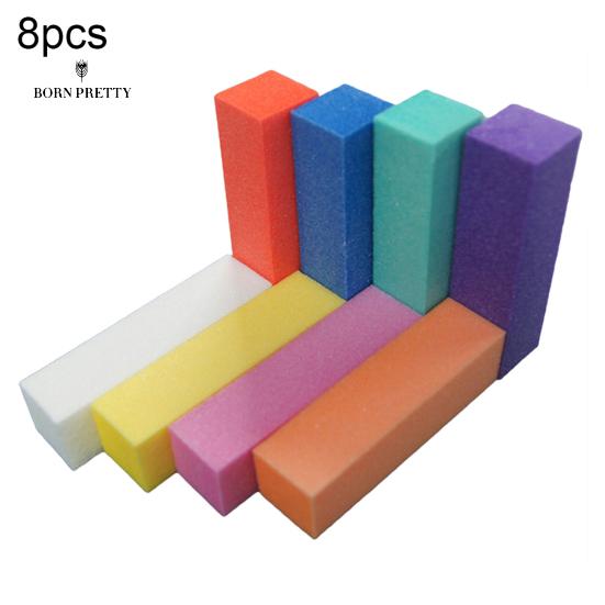 

8 шт., буфер для ногтей, украшения для ногтей, блок-файл, польский маникюр, педикюр, шлифовка, инструменты для ухода за искусством 8pcs