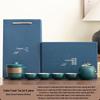 Chaxun Yanhe Portable Ceramic Tea Set with Tea Caddy