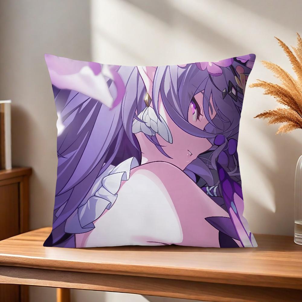 Comfortable soft Pillow Case for Sofa Rail Game Living Room Home office Star H-Honkai Decor and Protective Covers