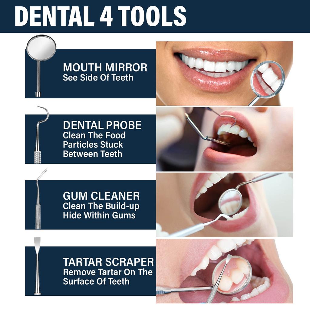 30ml Moldable Teeth Glue 4 Dental Tools Temporary Tooth Filling Set Difficult to Deform Smile Confidently