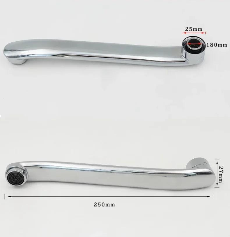 Faucet Accessories Kitchen Wash Basin Faucet Outlet Pipe Outlet Nozzle Bubbler Universal Pipe Rotary Bend Pipe