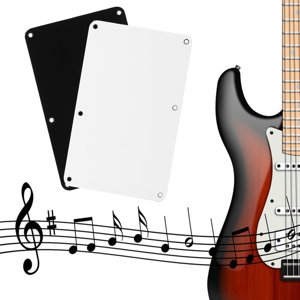 6-Hole Electric Guitar Cavity Cover Closed Style Plastic Backplate Guitar Parts Lightweight Portable Music Elements