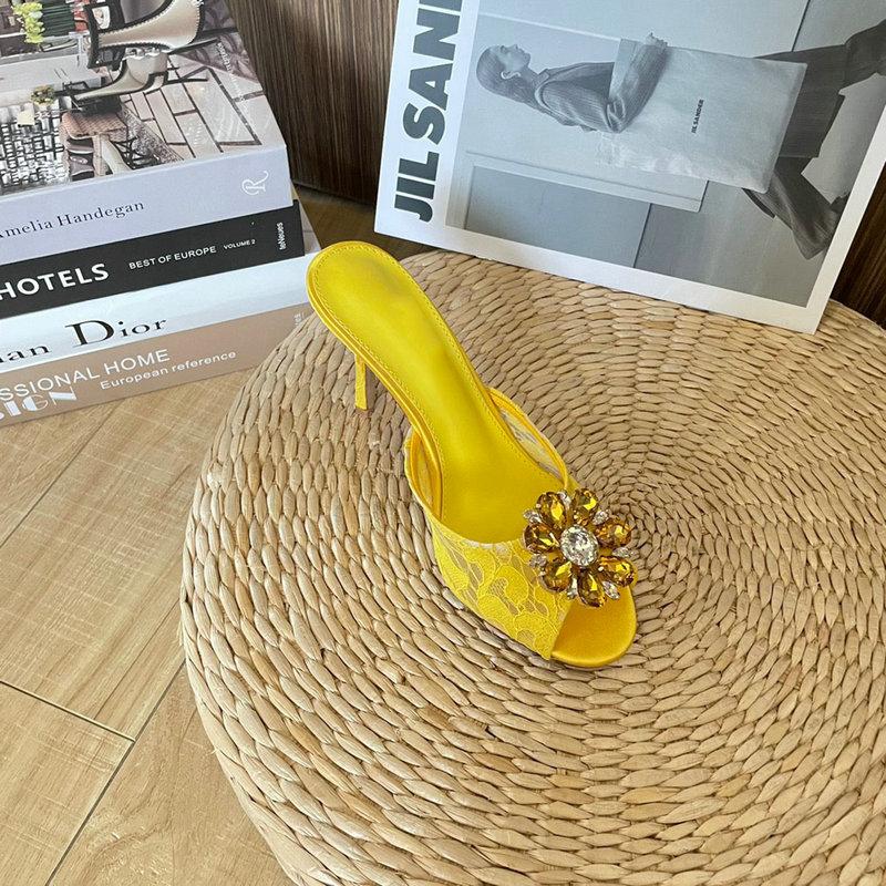 Fashion Women'S Summer Rhinestone Lace Round-Toe High Heels, Mesh Fabric Breathable Rhinestone Thin Heel Sandals