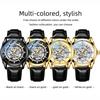 Mens Watches Fashion Luxury Hollowing Automatic Mechanical Watch Waterproof Luminous Watch For Man