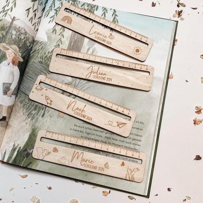 Student Gift Wooden Products Learning Tools Rulers Creative Wooden Crafts Ornaments