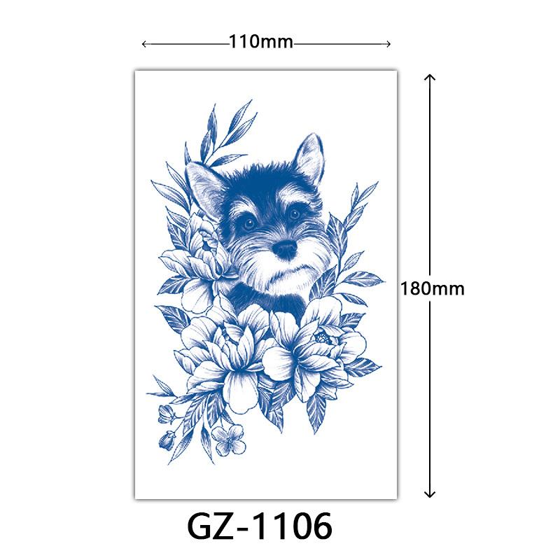Juice Tattoo Stickers, Herbal Tattoo Stickers, Semi-Permanent English Letter Tattoo Stickers Tattoo