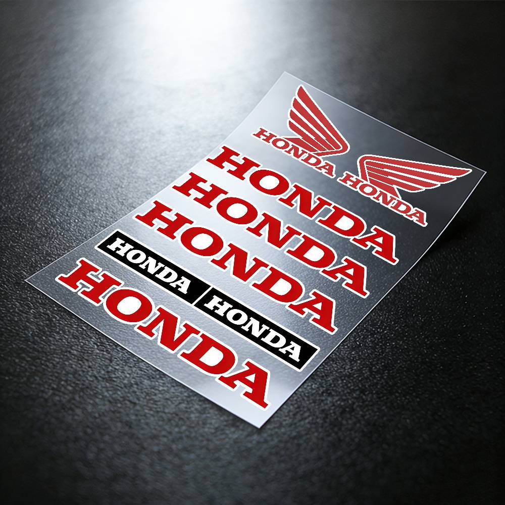 ARA1 For HONDA Reflective Motorcycle Stickers, 3M Safety Warning At Night In the Dark Scooter Helmets