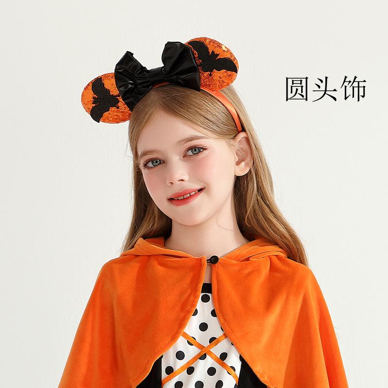Halloween Children's Costume Purple Witch Costume Witch Dress Cloak Shawl Vampire Girl Show Costume