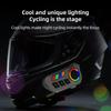 2-in-1 microphone Motorcycle Helmet Bluetooth Headset - Bluetooth 6.0, IP65 Water Resistance, Voice Control Supported, 20-Hour Battery Life