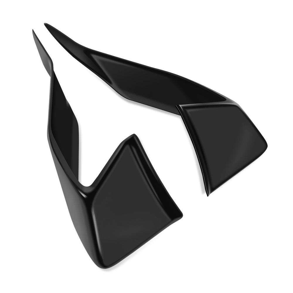 For Motorcycle Sport DownforceNaked Forntal Spoilers Aerodynamic Wing Deflector YZFR3 2024 YZFR25 2025 YZF R3 R25 2025 2019-2024 чёрный