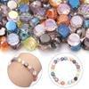 30pcs 8mm Flat Round Faceted Crystal Beads Colorful Loose Spacer Glass Beads For Jewelry Making DIY Bracelet Earring Accessories