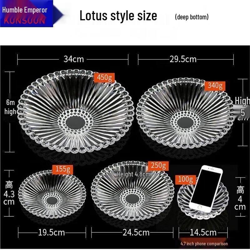 Acrylic Crystal Fruit Plate