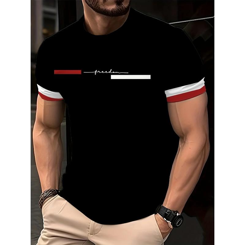 Herren Kurzarm Mode Einfache Oberteile Locker Vielseitige T-Shirts Herren