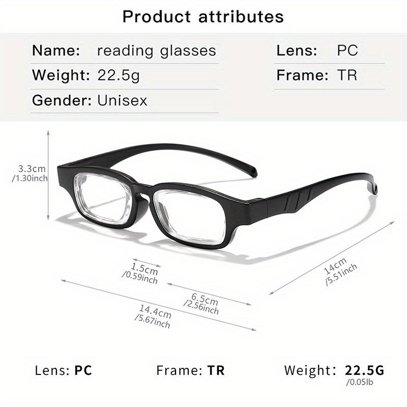 TR Adjustable Reading Glasses Each Lens Can Be Adjusted 1.0 To 4.0 Comfortable Ergonomic Design Adjustable Focal Length