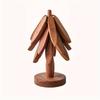 Tree Design Stand Wooden Trivets Decorative Anti Scald Heat Resistant Walnut Table Mat Insulated Pads Coaster Wood Placemats Pot