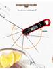 Digital Folding Food Thermometer with Automatic Rotation: Instant Read, Waterproof, and Electronic Temperature Probe for Kitchen and Meat Use