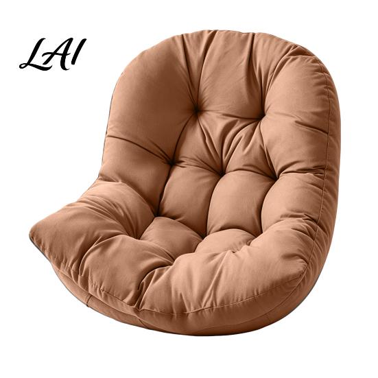 All Weather Outdoor Cushion Egg Chair with Back Support Hanging Swing Pad Comfortable Ties Waterproof Seat for Chairs Soft Lumbar Support Pillow