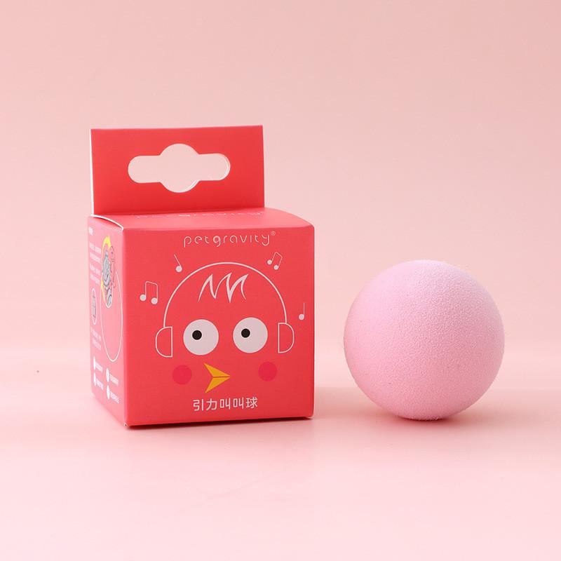 

Pet Plush And Eva Interactive Cat Toy With Sound For Play And Enrichment Pink EVA