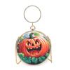 Zinc Zinc Alloy Halloween Round Handbag Printed PVC Transparent Pouch Storage Bag Doll Hanging Pouch  Figure