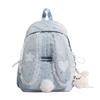 Schoolbag1011 Korean version of the new polka dot rabbit ear backpack women's fashion high value sweet lace go out to play small backpack