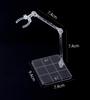 12 Pieces Plastic Model Figure Stand Base 1144 180 Degree Movable Scale Polycarbonate Angle Adjustment Display Stand Decorate Model Doll Act Stage