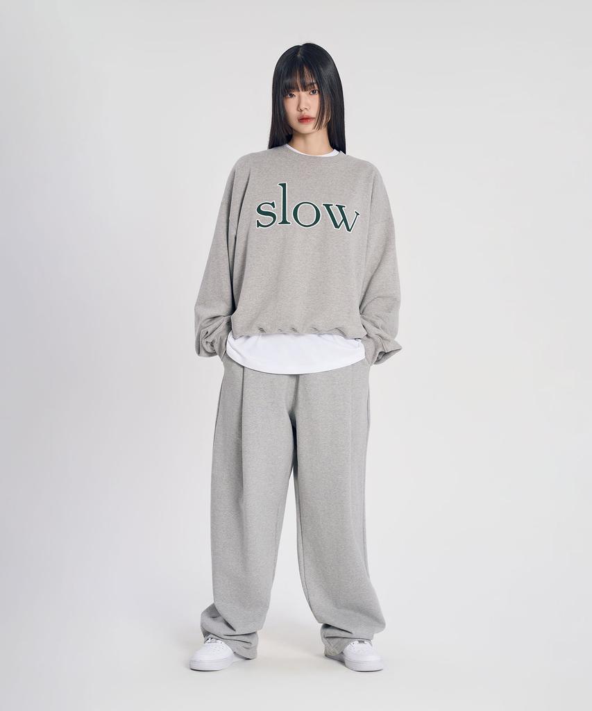SLOW RECORD HOUSE One-Pleat Sweatpants - 2 Colors