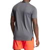 Adidas T Shirts Men's Gray Crew Neck Moderate Straight Fit IT0615