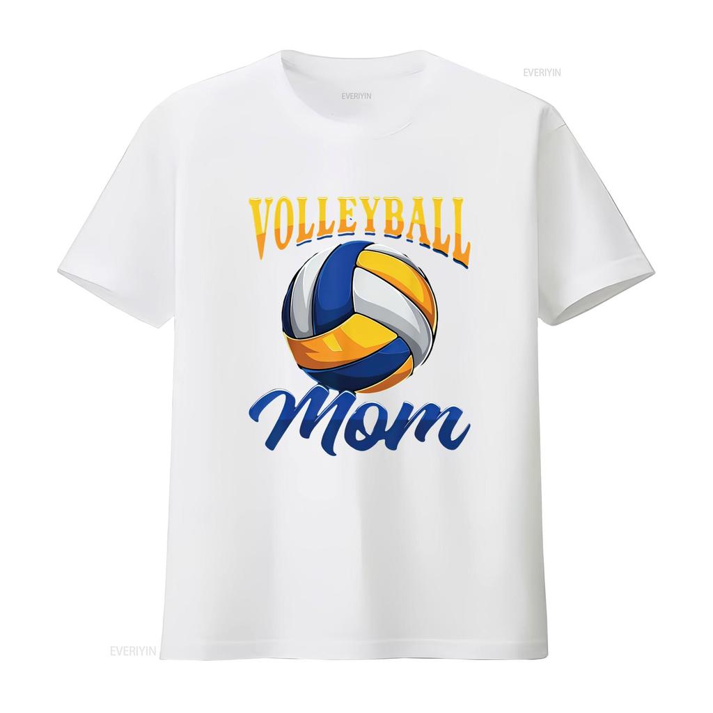 Volleyball Mom T Shirt vintage Washed Stylish homme Comfortable Unisex Soft Breathable Top For Everyday Wear streetwear