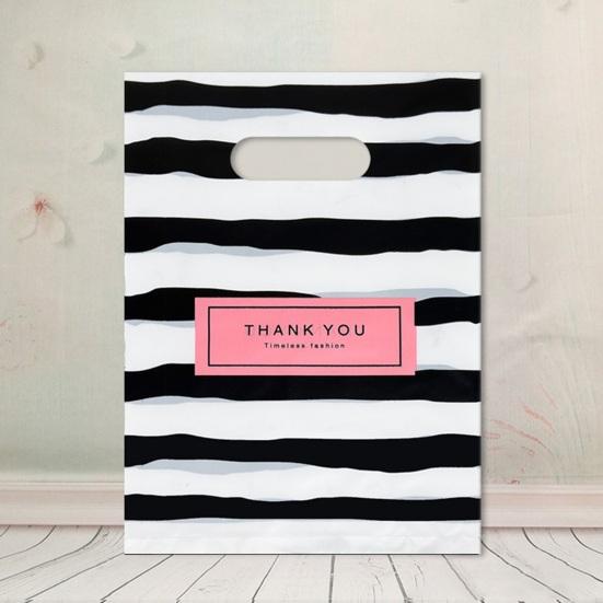 100 Pcs Holiday Gift Bags You Reusable Print Gratitude Expression Thank Strong Bearing Dress