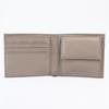 Emporio Armani Leather Wallet with Eagle Logo and Coin Colors U6168 Men's Bi-fold Purse, Spring/Summer 2025, Greige, Y4R167, Y068E, [Used]