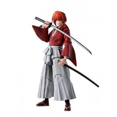 SHFiguarts Rurouni Kenshin - Meiji šermiar Romantický príbeh - Himura Kenshin cca. Pohyblivá figúrka maľovaná PVC a ABS 135 mm