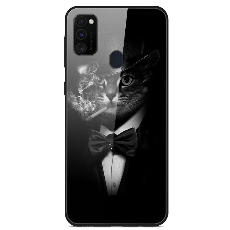 Popular Case For Samsung Galaxy M31 Case Tempered Glass Back Cover Case For Samsung M30s A21s M21 M31s A71 A51 Case Funda Coque
