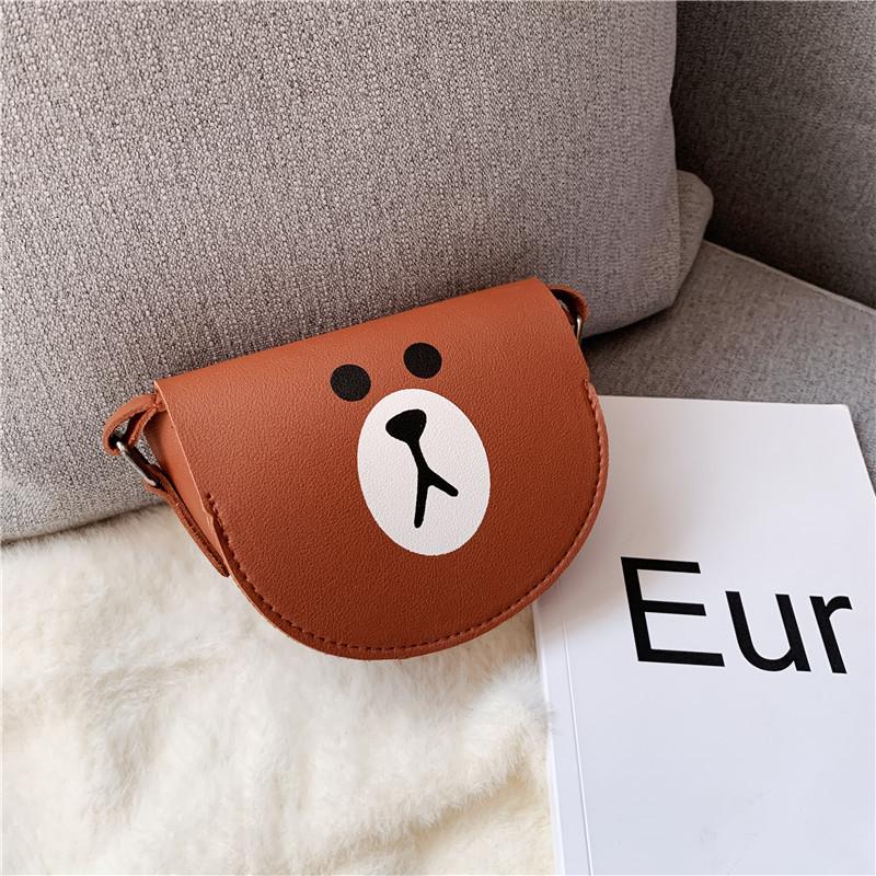 Cartoon Coin Purse Kawaii Rainbow Bear Crossbody Bag Fashion Shoulder Bag Storage Wallet Girl Cute Coin Purse