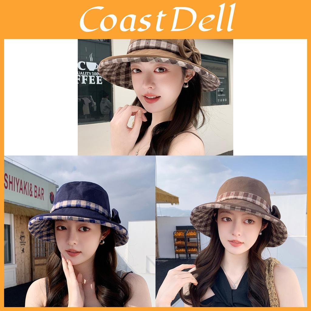 Cotton Summer Sun Hat With Wide Brim And Adjustable Fit For Outdoor Travel And Sun Protection