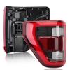 Ford F-150 LED Taillights 2021-2023 with Blind Spot, Black Background