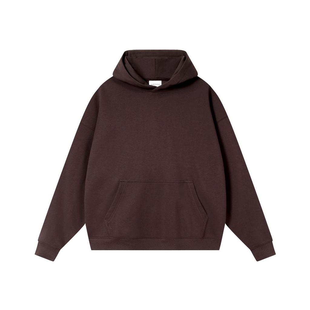 Heavyweight 380g Round Neck Pullover Sweatshirt – Autumn/Winter Trend, Drop Shoulder, Thick Long Sleeve Outerwear