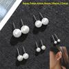 4mm 5mm 6mm 8mm 10mm 12mm Pearl Earrings Elegant Ear Stud Creative Gift Round Ball Earrings  Party